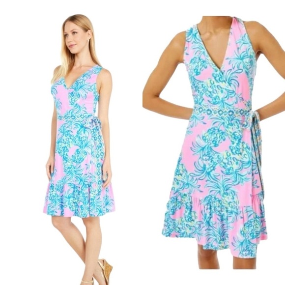 Lilly Pulitzer Dresses & Skirts - Lilly Pulitzer Misha Sleeveless Wrap Dress